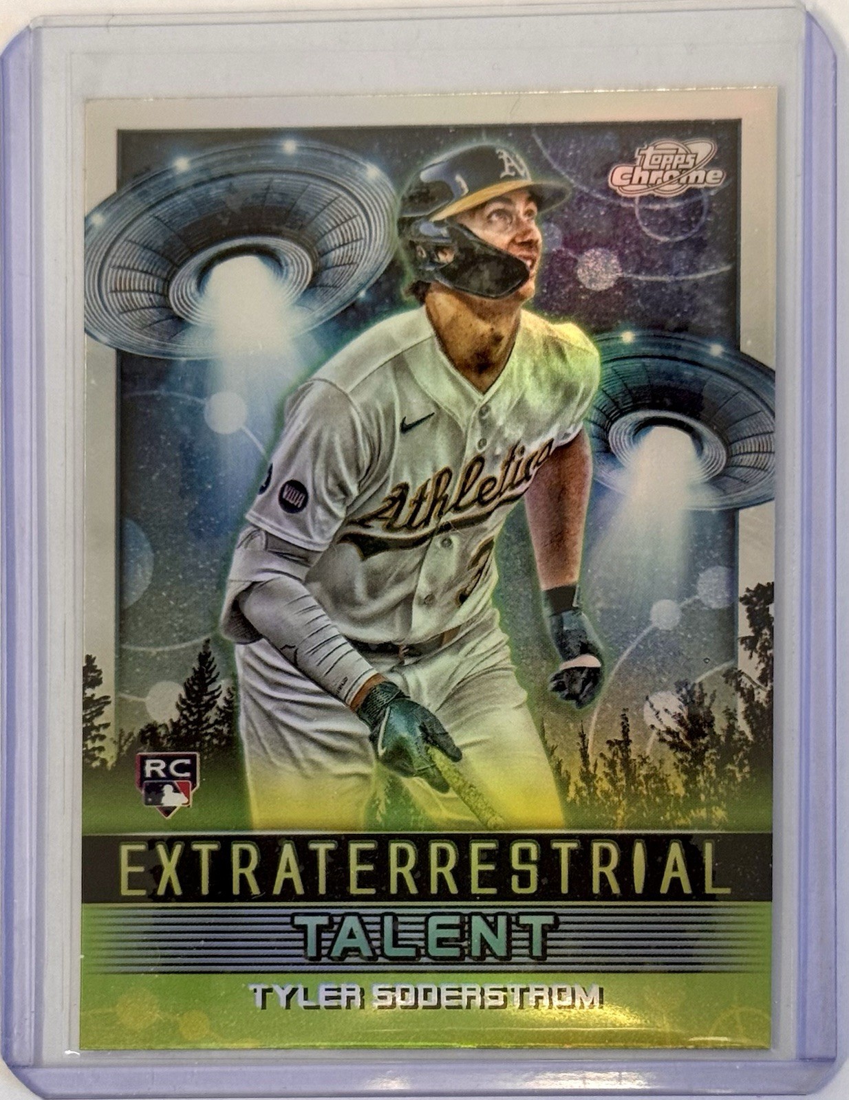 2024 Topps Chrome Cosmic #ET-25 Tyler Soderstrom Extraterrestrial Talent card