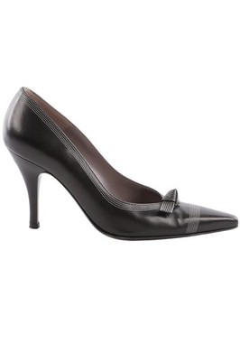 SALVATORE FERRAGAMO SCHWARZ VINTAGE LEDER PUMPS EU 36,5 UK 3,5 US 6,5