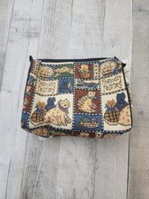 Totes Isotoner Friendly Felines Cats Make Up Accessory Purse