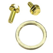  exhaust gasket kit inc 2 x tensile bolts compatible with quadzilla 100cc quad 