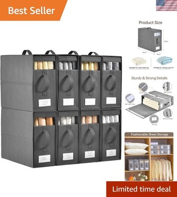 Bed Sheet Organizers and Storage,8 Pack Linen Closet Organizers and Storage, ...