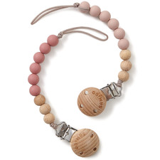 Pacifier Clips for Baby Girls Pacifier Holders Silicone Paci Binky Clips - 2 Pac