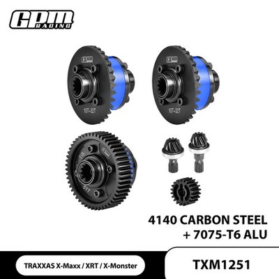 GPM Carbon Steel +7075 Alloy F+C+R Complete Diffs TRAXXAS 1/5 X-Maxx 1/6 XRT