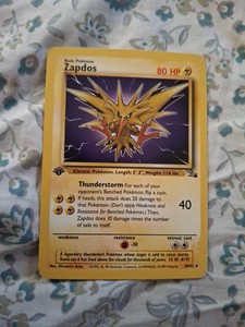 PSA2 サンダー 英語版 1999 Zapdos 1st Edition Pokémon TCG Zapdos