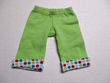 American Girl Bitty Baby Twins 2008 White Dots Green Pants to Hoodie Outfit