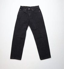 Vintage Y2K 2001 Levis 550 Mens 30x30 Faded Relaxed Fit Tapered Leg Jeans Black