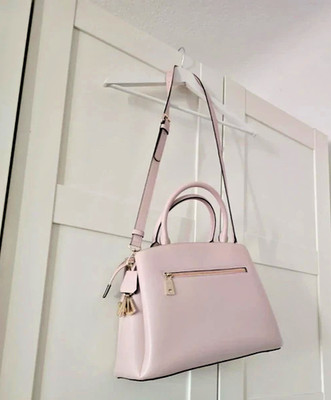 DKNY PAIGE SATCHEL BAG L, ROSÉFARBEN, NEU