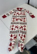 NEW Hanna Andersson Baby Boy Girl Fair Isle Christmas zip up Family PJs 6-12mos