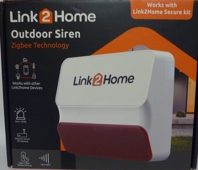Link2Home Smart Alarm Outdoor Live Sirene 105DB L2H-SECURESIREN Neu & Originalverpackt (A1)