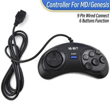Image of 6 Button Gamepad Controller For SEGA MegaDrive mega drive 1 & 2 consoles