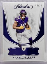 2018 Panini Flawless Adam Thielen Sapphire Gem /15 Vikings