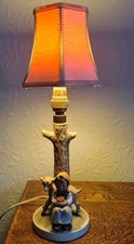 Gobel Lamp Girl With Lamb Woth Light Shade