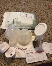 Momcozy S12 9-Levels Double Wearable Breast Pump - White