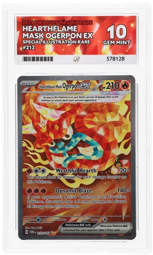 Hearthflame Mask Ogerpon ex graded ACE 10 for sale on eBay