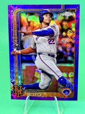 2025 Topps Chrome Logofractor Edition - Juan Soto, Juan Soto #200 Purple...