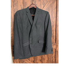 Kenneth Cole Reaction Gray Twill Suit 46R Regular Fit Inner Pocketss