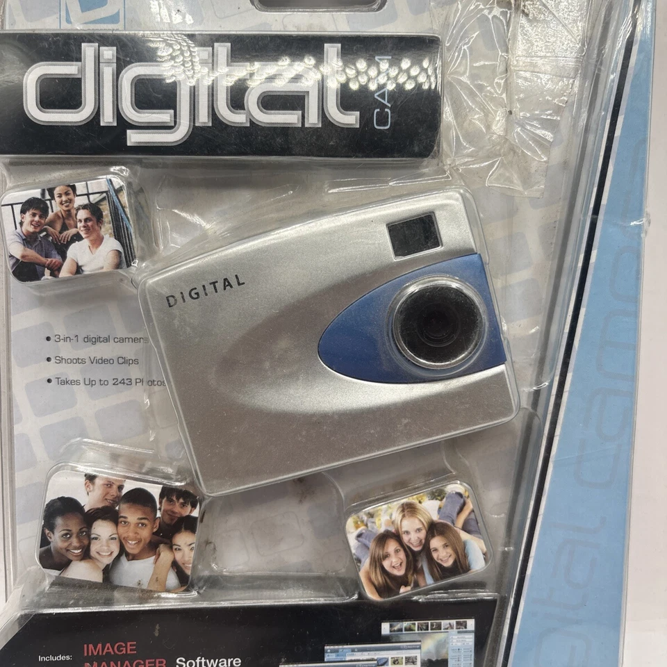 Sakar 91379 VGA Point & Shoot 0.3 MP Digital Camera - Silver - Image 2 of 3