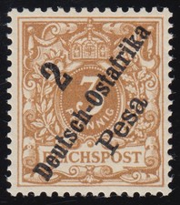 Deutsch Ostafrika DOA 6 b bessere Farbe postfrisch ** gepr&uuml;ft J&auml;schke-L. BPP