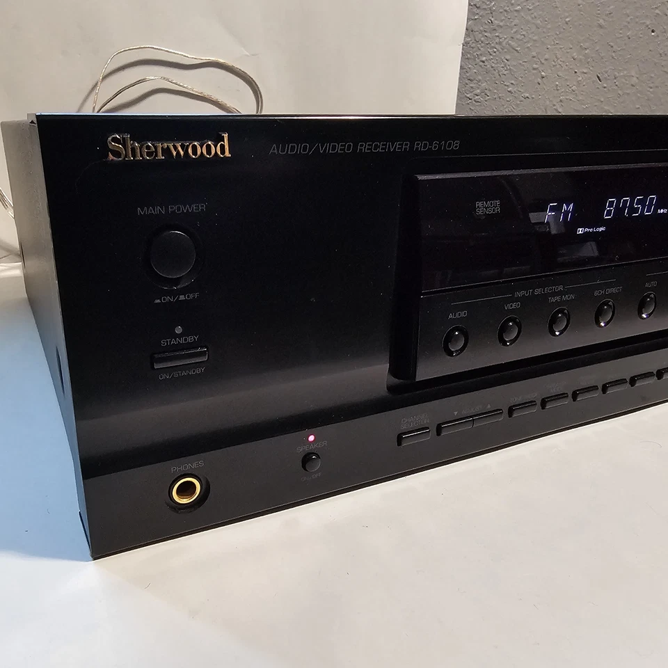 Sherwood RD-6108 Dolby Digital AM/FM Radio Audio/Video AV Receiver - Image 3 of 4