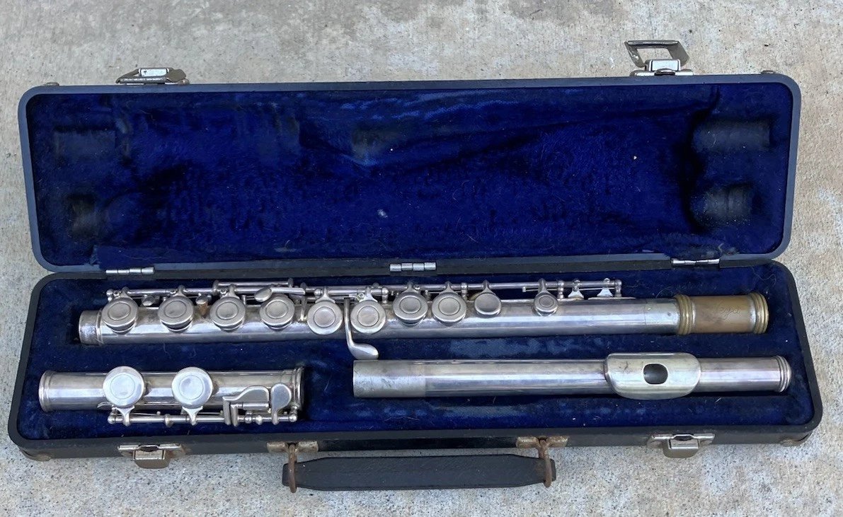 フルート　アームストロング Armstrong ALL Sterling Silver Flute - Model 80 Open Hole With Case