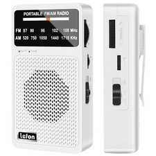 Portable Radio AM FM, Pocket Radios with Excellent Reception, Speaker  Headp...