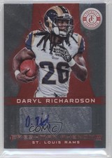 2012 Totally Certified Platinum Red 149/290 Daryl Richardson #118 Auto 0f8