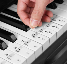 Piano Keyboard Stickers for 88/61/54 Key Notation Note Sticker Letter Removable