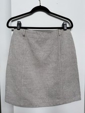 Prada Spring/Summer 1999 Vintage Linen Cream Knee Length Skirt Size 46 Large