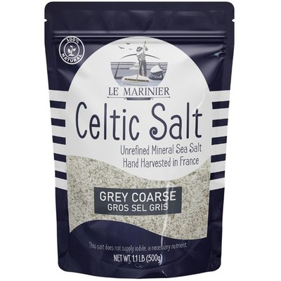 Le Marinier Celtic Salt Organic Grey Coarse, 1.1lb - 18 Ounce (Pack of 1) 