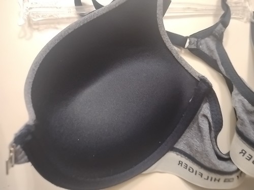 Tommy Hilfiger Bra Women 34C Navy Blue Front Closure Racerback Comfort Casual - Picture 8 of 8