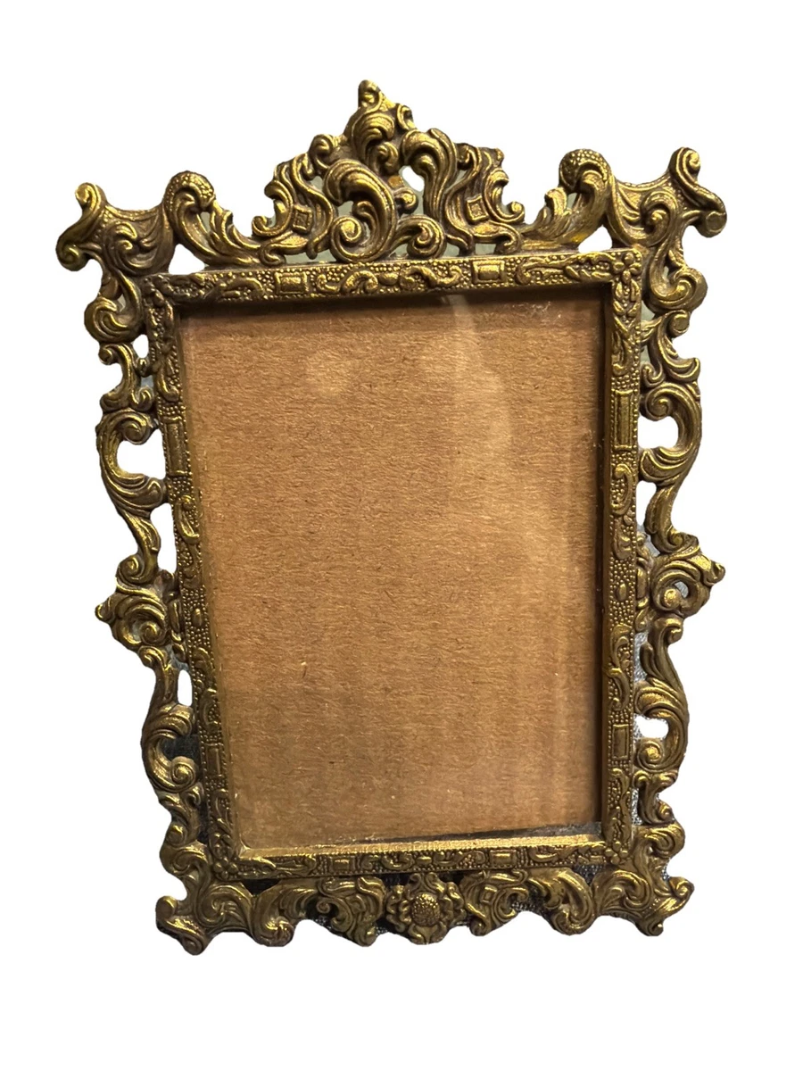Morillos (chenets) De Cheminée Anciens En Bronze Doré - Style Baroque - France, Début 20e Siècle