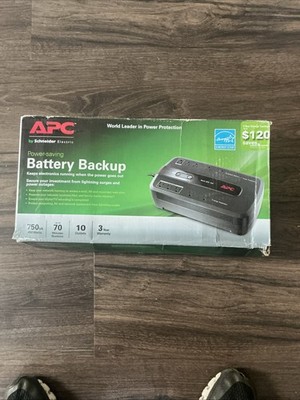 Schneider Electric APC Battery Backup 70 Minute Runtime, 10 Outlets, 750VA