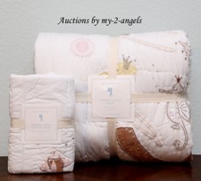 NEW Pottery Barn Kids ISABELLE MERMAID CASTLE Twin Quilt + Std Sham IVORY *Girls