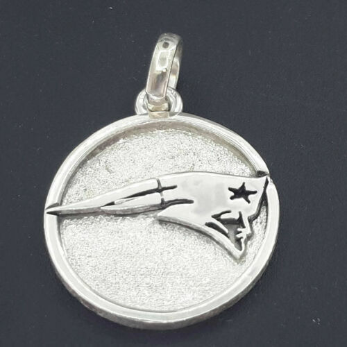 sterling silver new england patriots necklace charm
