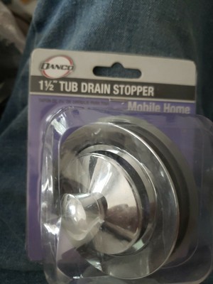 Danco ~1-1/2  Tub Drain Stopper Mobile Home 88187 Replacement Chrome 