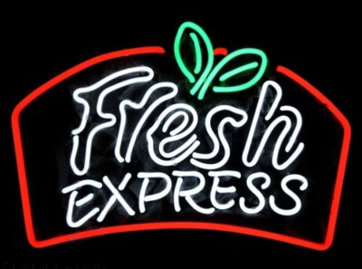 Fresh Express Neon Sign Light Store Wall Hanging Handcraft Artwork Decor 24''x20''