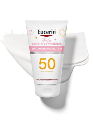 Eucerin Baby Sunscreen SPF 50 4oz Mineral Zinc Oxide Fragrance Free Hypoaller...