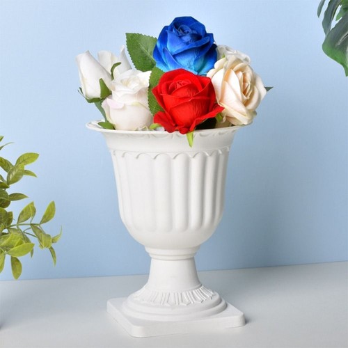 Römisch Stehendes Blumenbeet Weiß Blumenvase Blumenladen Garten bedarf - Bild 7 von 11