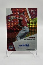 Alec Bohm - 2021 Panini Mosaic Rookie Autographs - Red Yellow Fusion Choice /88