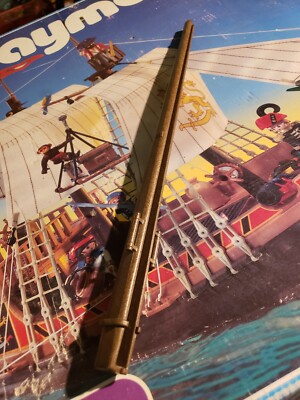 Grand Mât Pour Bateau Pirate Playmobil 3750 - Pièce D'occasion En Bon état, Réf. 3060137