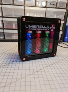 Resident Evil Umbrella Corporation Lighted 3 Vial Display Set