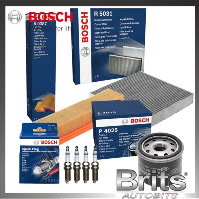 FOR RENAULT CLIO 1.1 16V MK3 Ph1 X85 PETROL BOSCH FILTER SERVICE KIT SPARK PLUGS