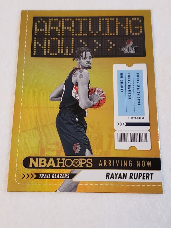 2023-24 Panini NBA Hoops - Arriving Now Rayan Rupert #9 - Trail Blazers - Sixers