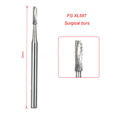 Wave Dental Surgical Length Burs Round 2 4 6 8 557 702 Carbide 25mm High Speed