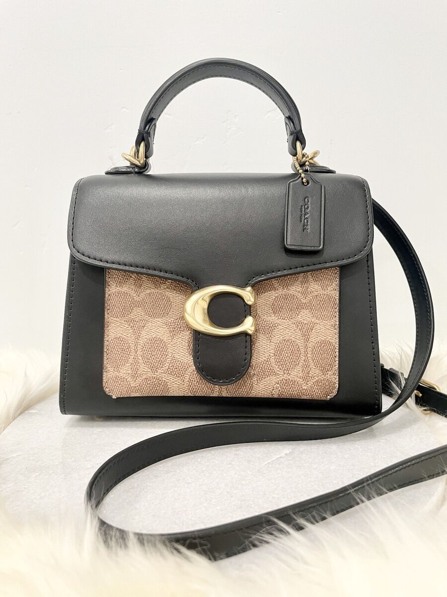 Coach ◆ 870 Tabby top handle 20 in signature canvas NWT Coach Tabby Top Handle 20 Sig Canvas Leather Crossbody