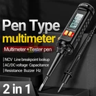 Digital Multimeter Pen Type 4000 Count with Non-Contact AC/DC Voltage Meter 600V