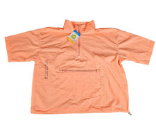 NWT Columbia Women XL Orange Boundless Trek 1/2 Zip Omni-Shield Pocket Pull Over