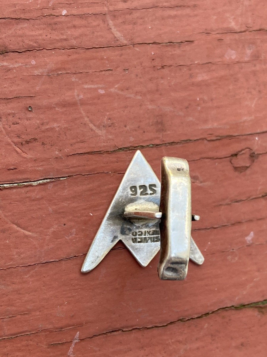 Vtg 925 Sterling Silver Arrow Handmade Cufflinks View 5