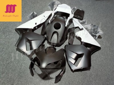 Black White Fairing Kit for 2003-2004 Honda CBR600RR F5 ABS Injection Bodywork