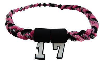 PICK YOUR NUMBER BCA Pink Black Digital Camo Tornado Necklace